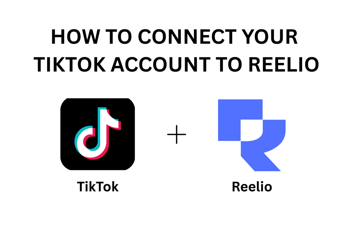 Reelio and TikTok logos connected by a line